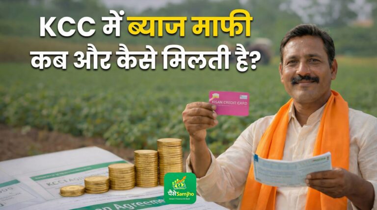 KCC में ब्याज माफी कब और कैसे मिलती है