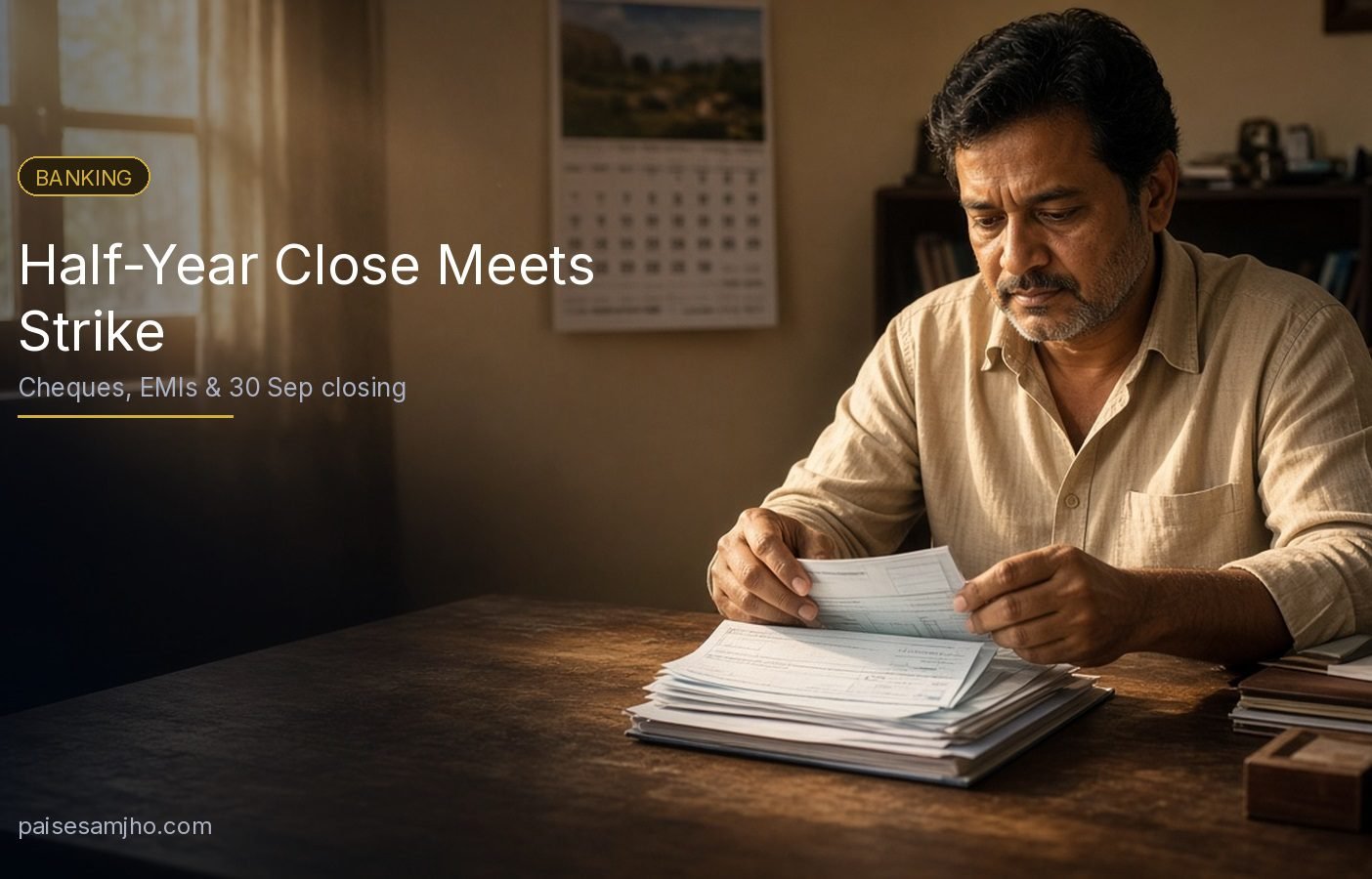 bank half yearly closing September 2026