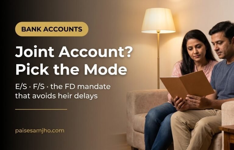 Joint Bank Account Modes