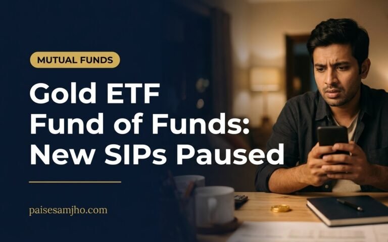 Gold ETF Fund of Funds Shut to New Money From 16 October