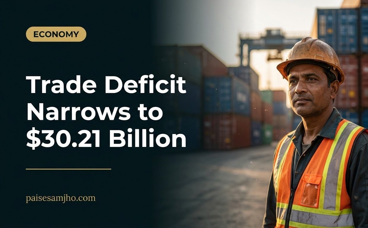 India Trade Deficit Narrows to $30.21 Billion