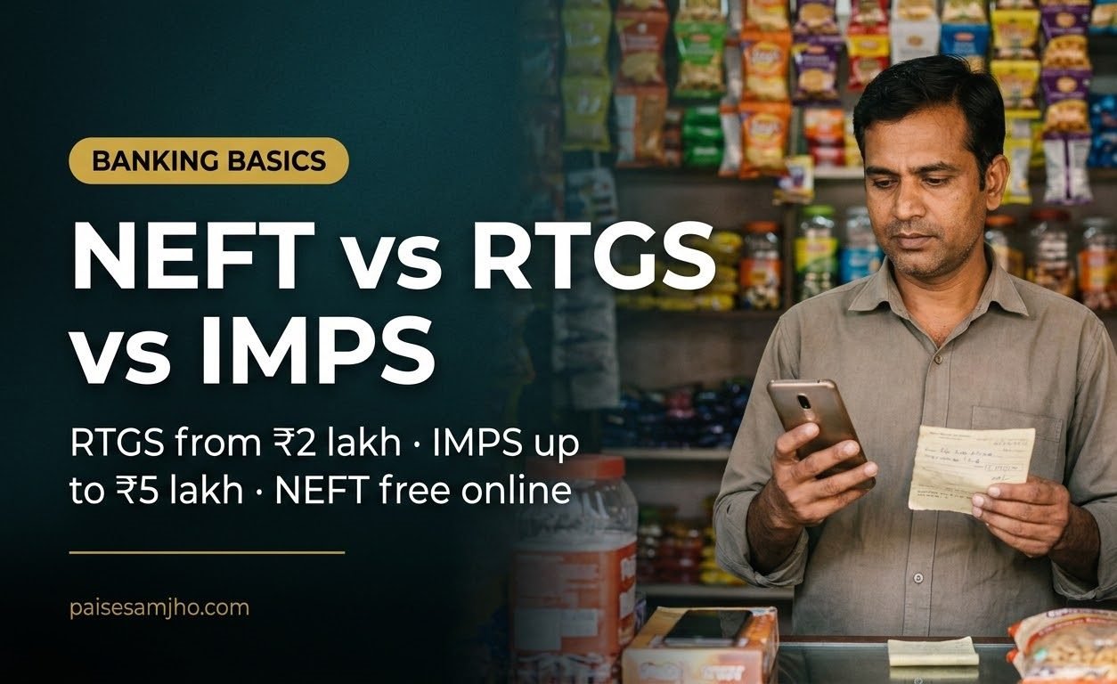 NEFT vs RTGS vs IMPS