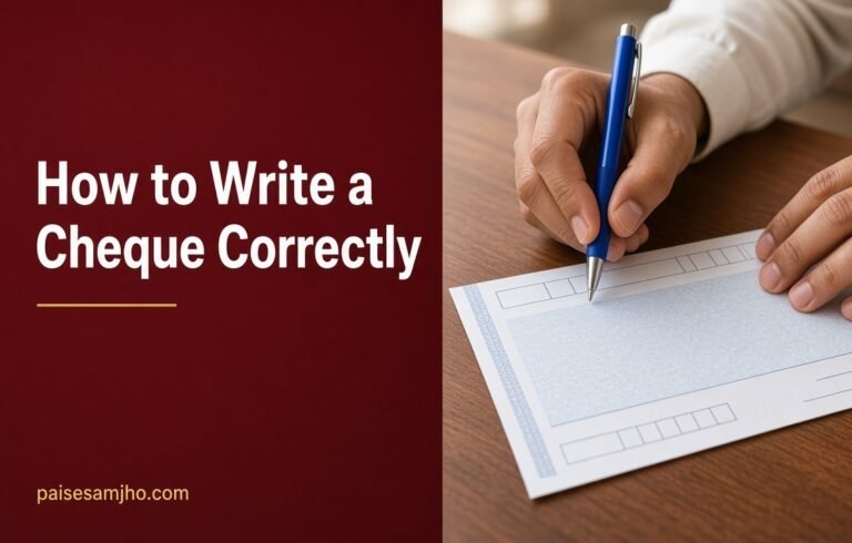 How to Write a Cheque Correctly