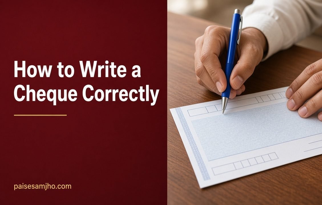 How to Write a Cheque Correctly